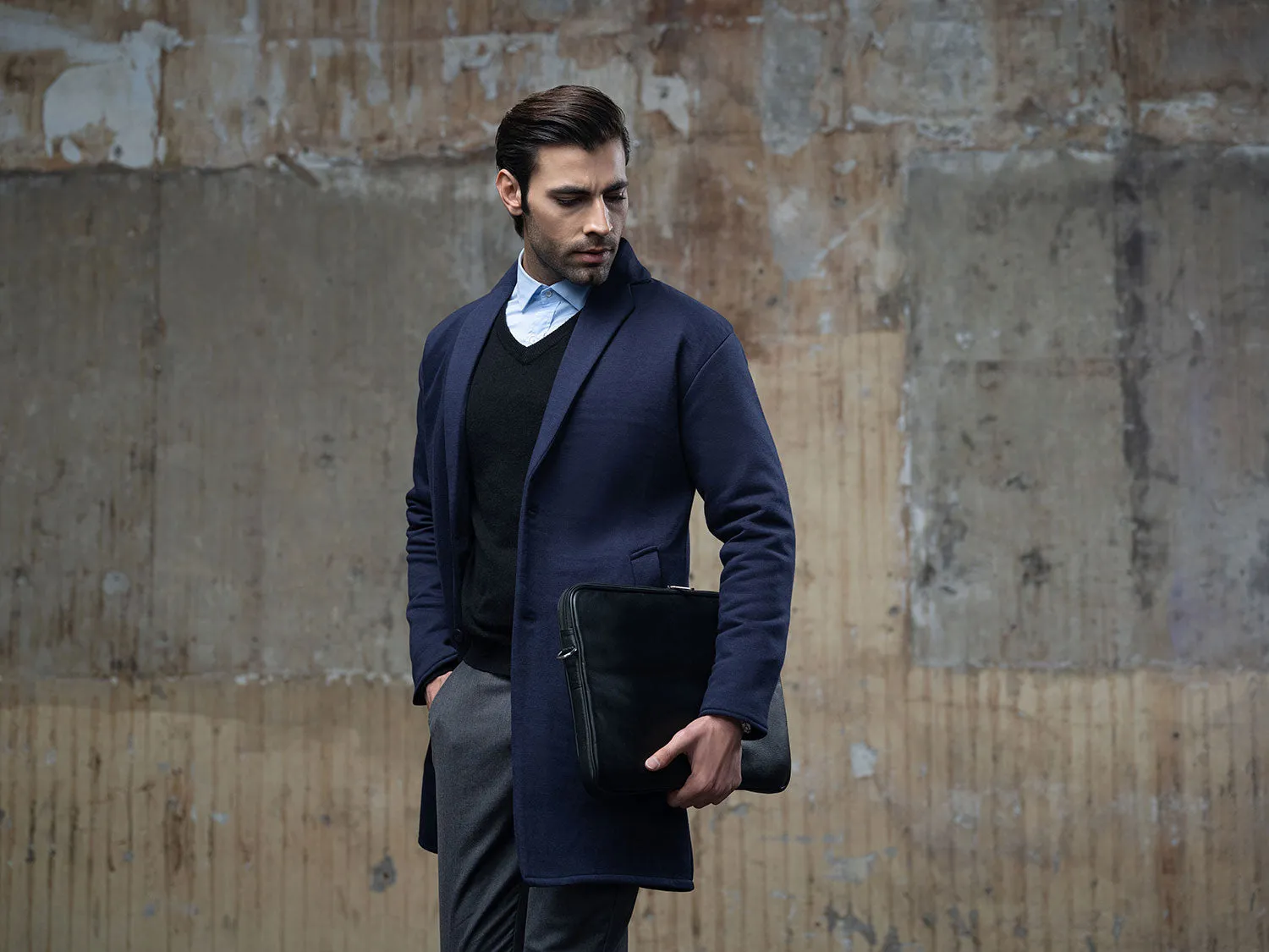Navy Blue Over Coat