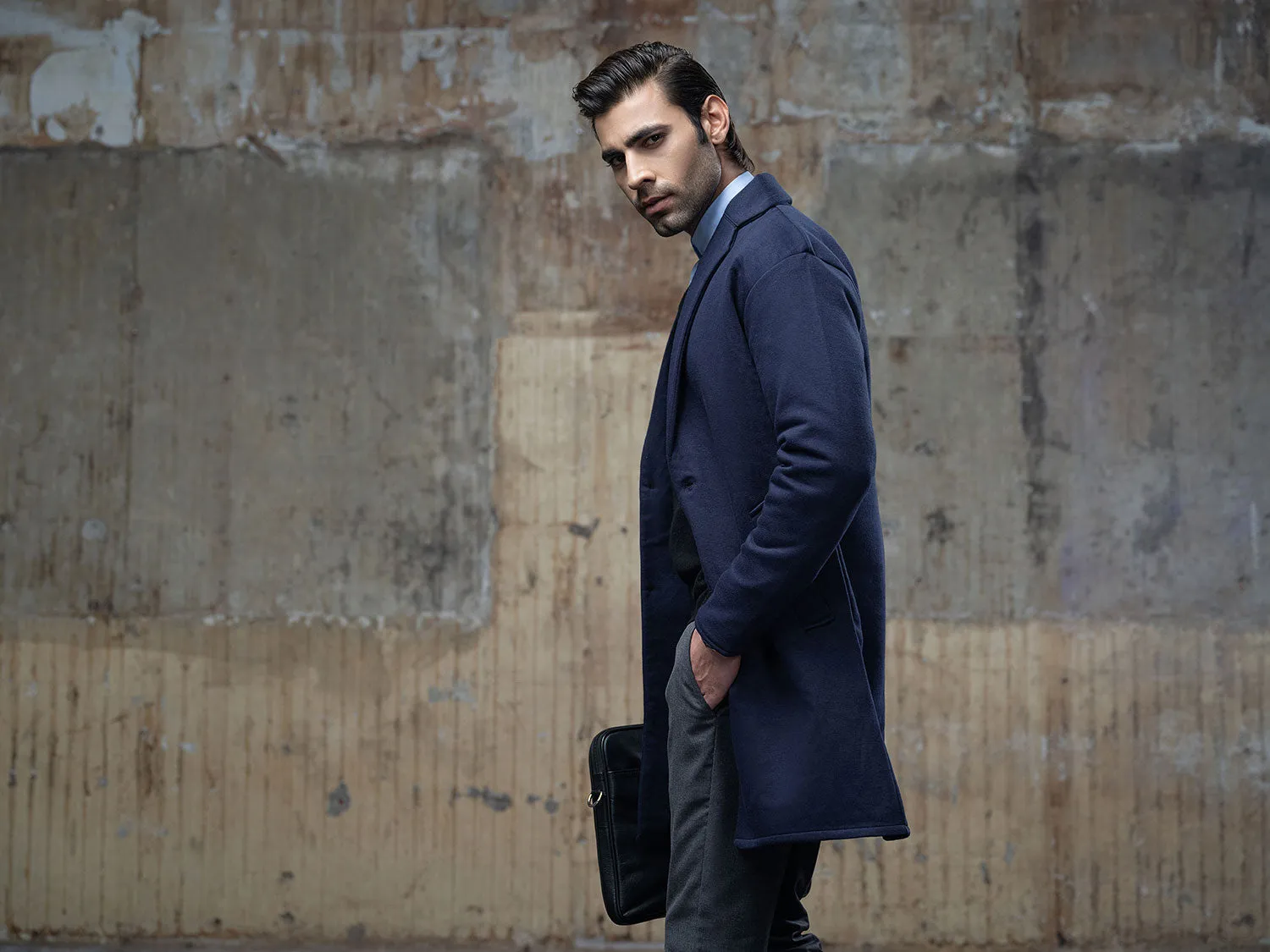 Navy Blue Over Coat