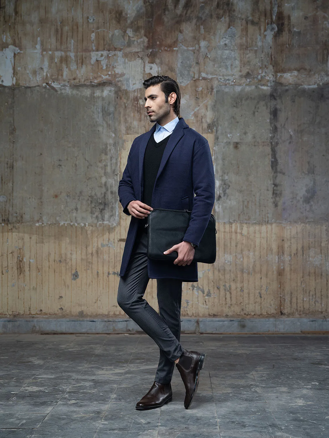 Navy Blue Over Coat
