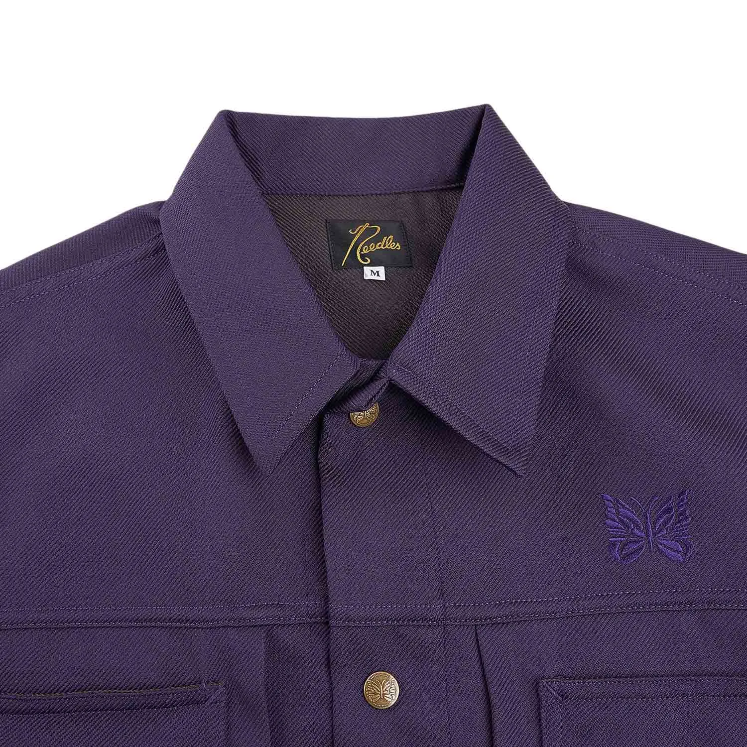 needles penny jean jacket (purple)