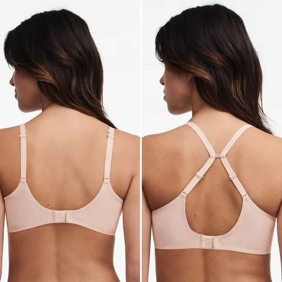 NEW Chantelle Comfort Chic Full Coverage Custom Fit Bra Nude Rose 38G (4D/DDDD)