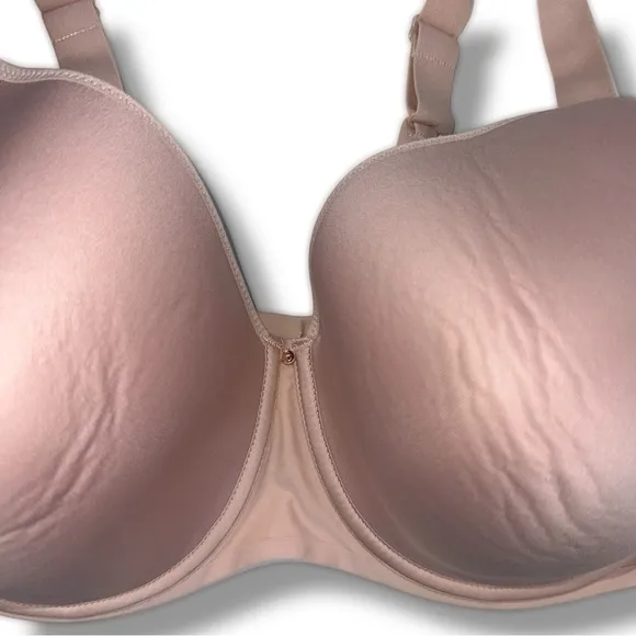 NEW Chantelle Comfort Chic Full Coverage Custom Fit Bra Nude Rose 38G (4D/DDDD)