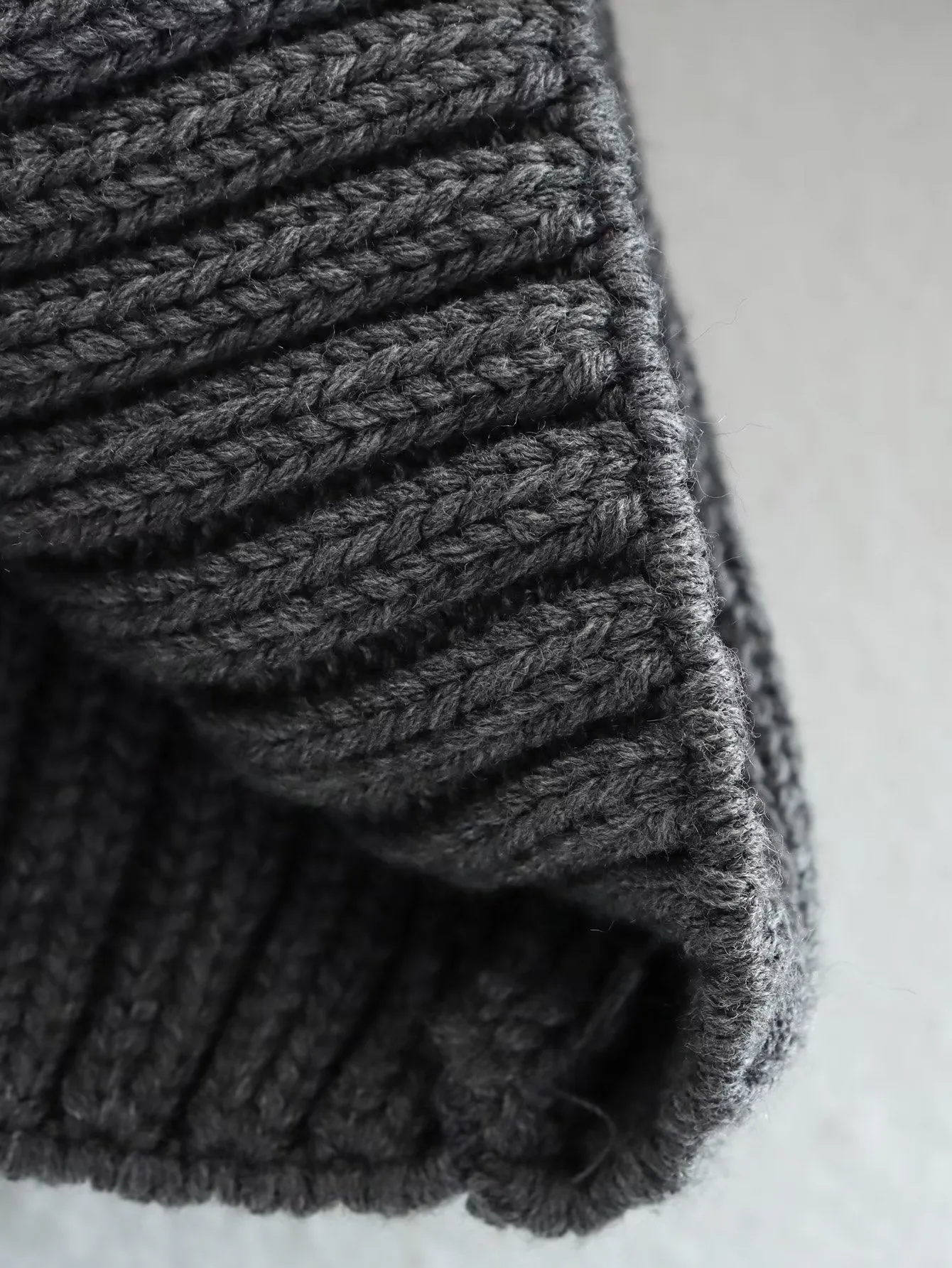 New Fall/Winter Slim Fit Women's Ribbed Turtleneck Knit Sweater, Fashionable and Warm Solid Color Pullover S-240804-26