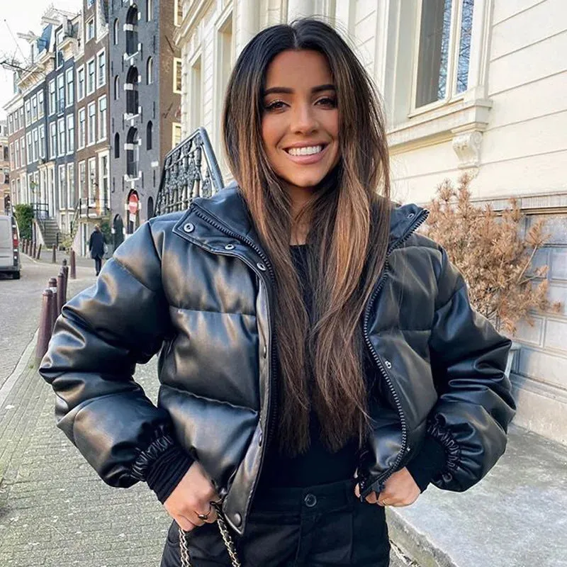 NIENKE | Short Thick Winter Jacket with High Collar