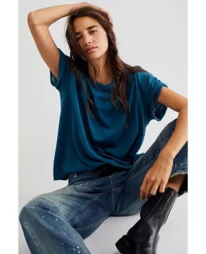 Nina Short Sleeve Tee Navy Patina