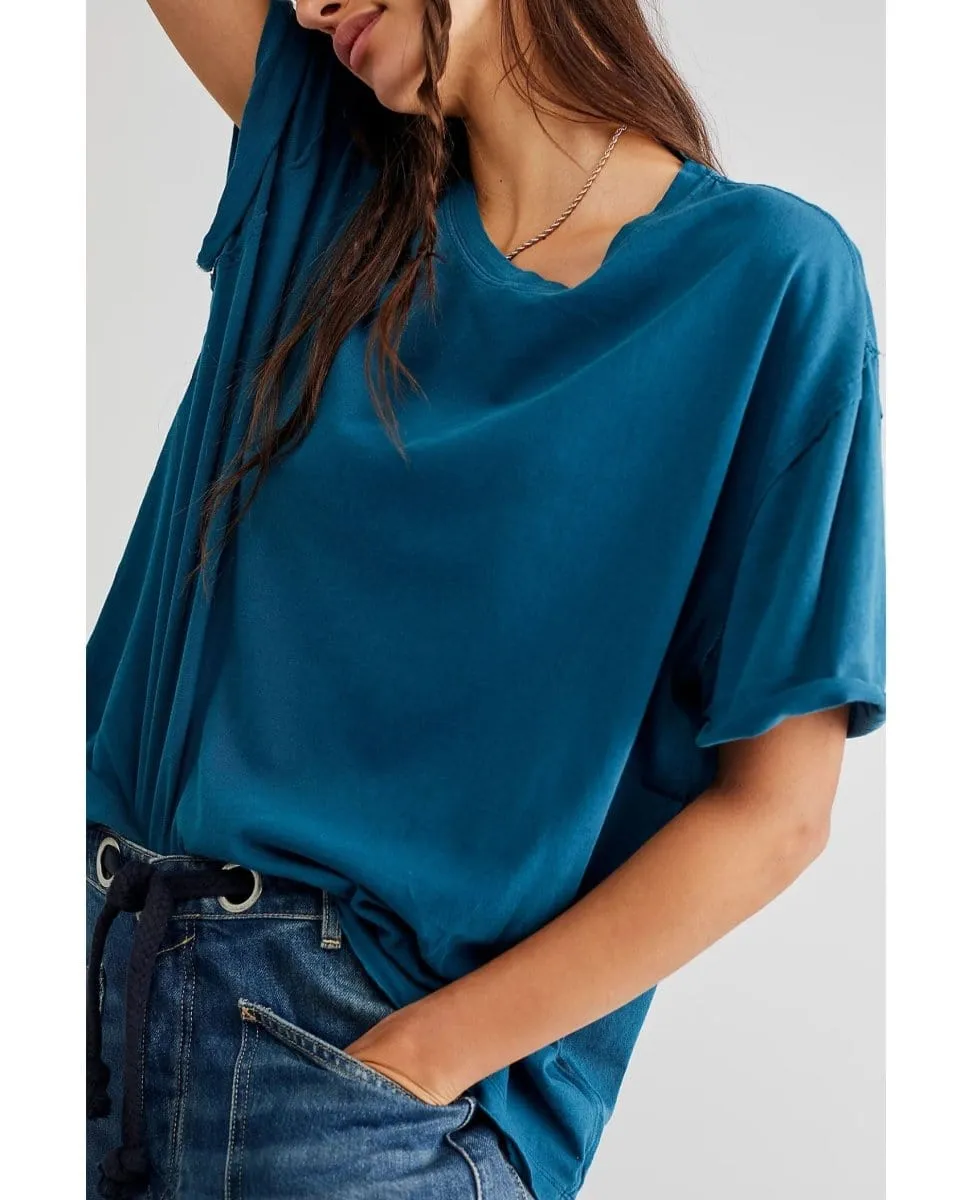Nina Short Sleeve Tee Navy Patina