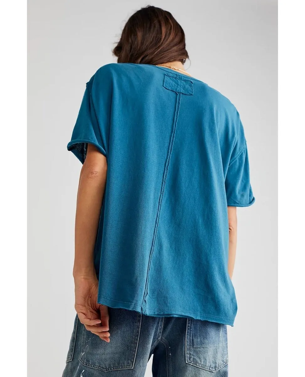 Nina Short Sleeve Tee Navy Patina
