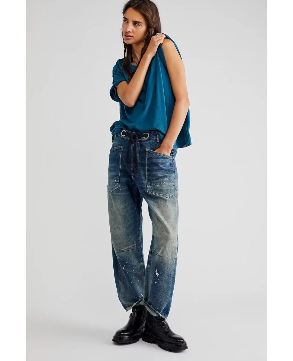 Nina Short Sleeve Tee Navy Patina