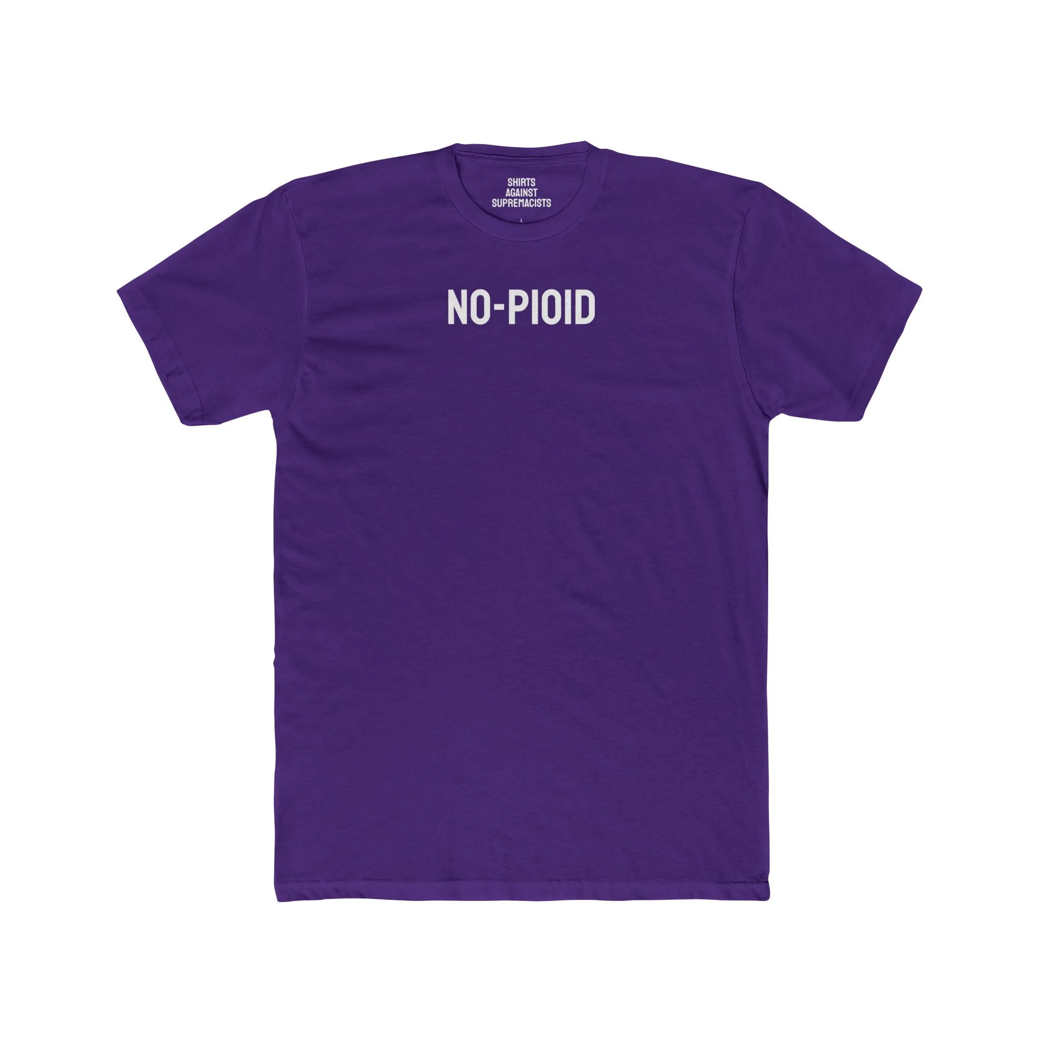 No-Pioid - Unisex Cotton Crew Tee