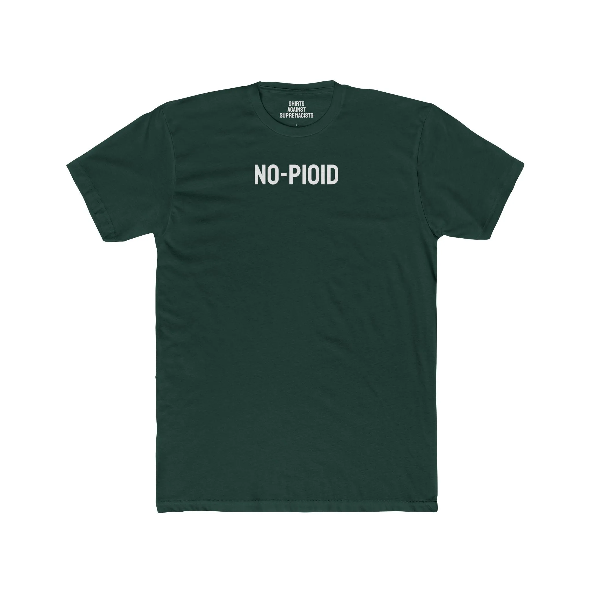 No-Pioid - Unisex Cotton Crew Tee