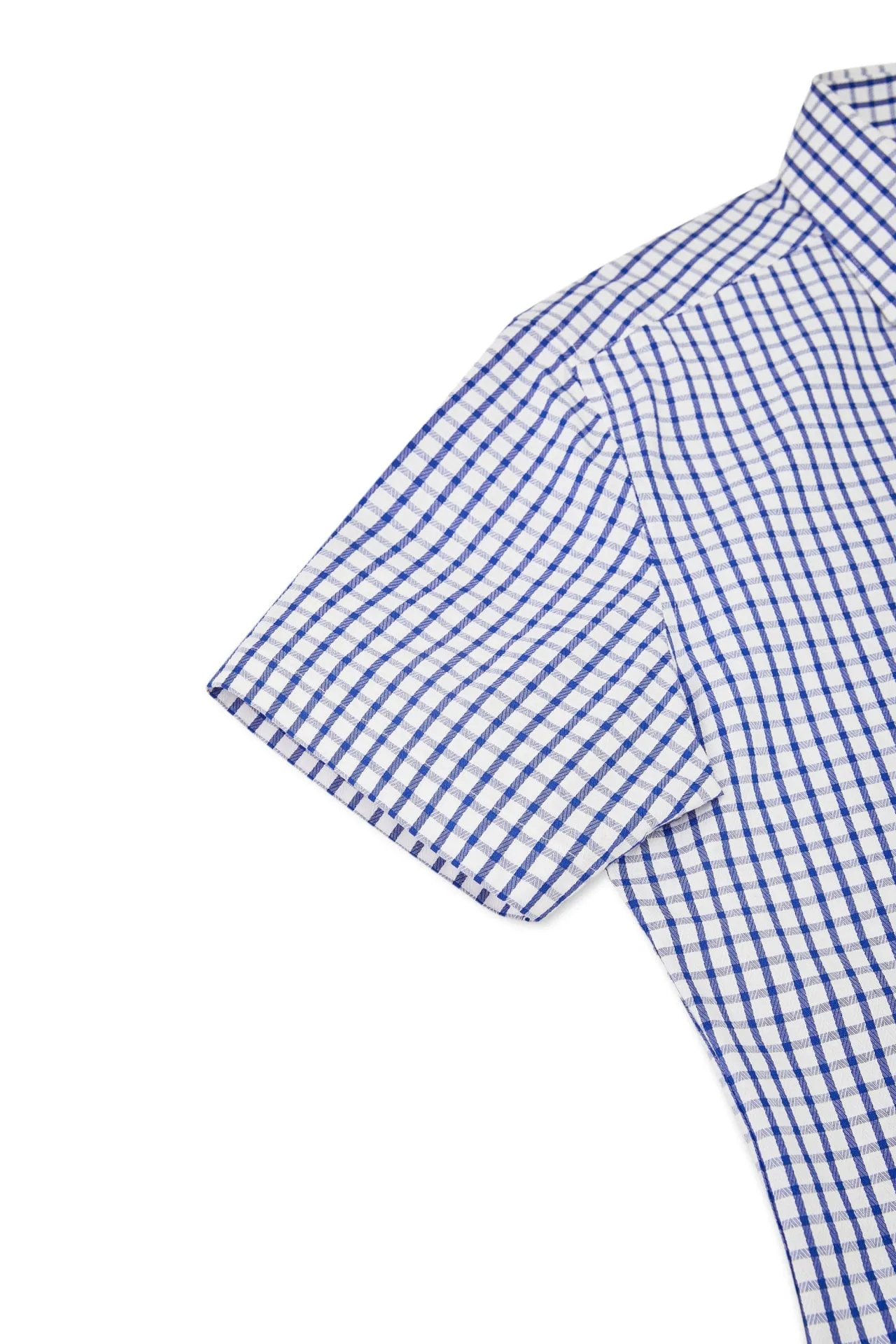 Non-Iron Easy Care Smart Fit Check Short Sleeve Shirt