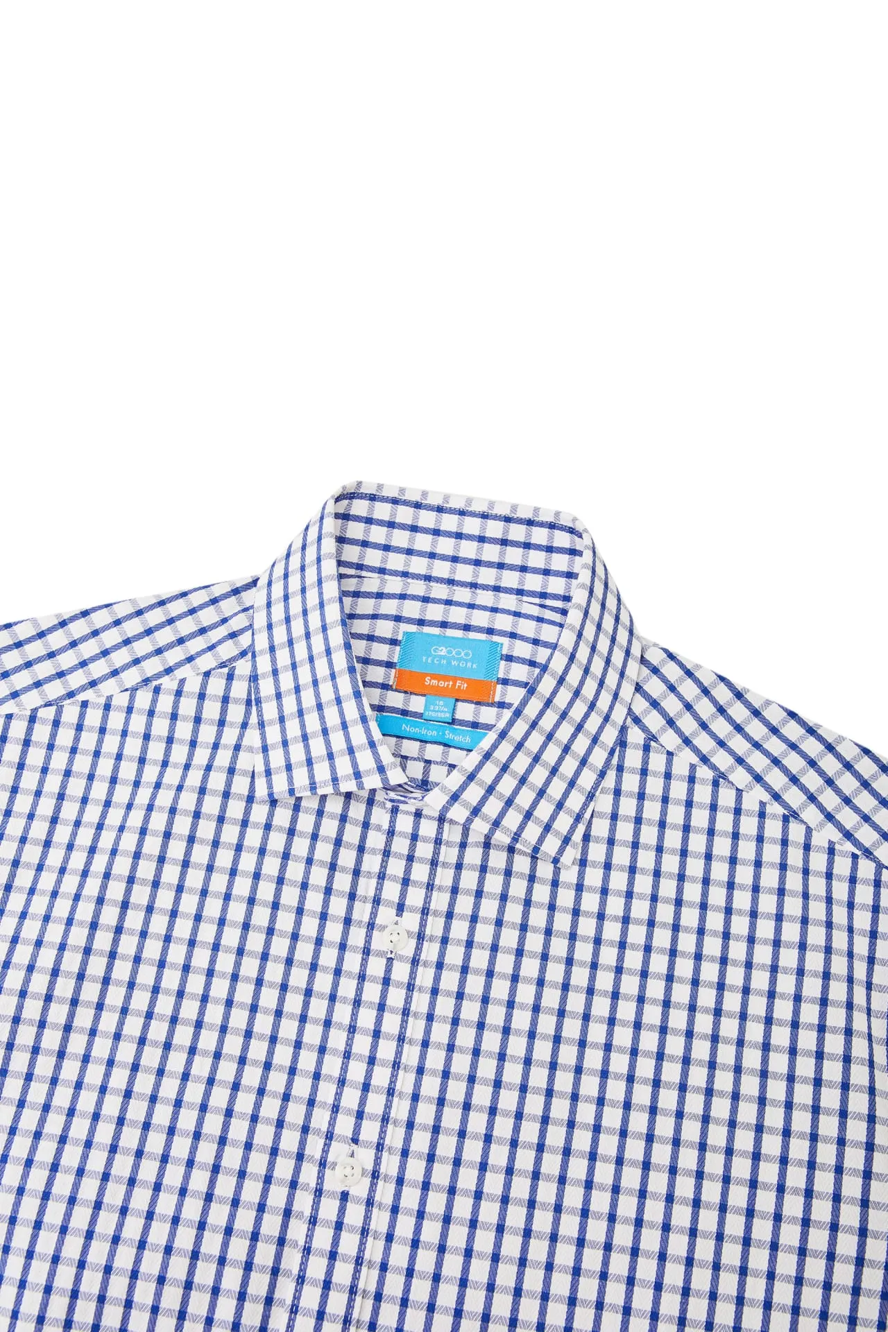 Non-Iron Easy Care Smart Fit Check Short Sleeve Shirt