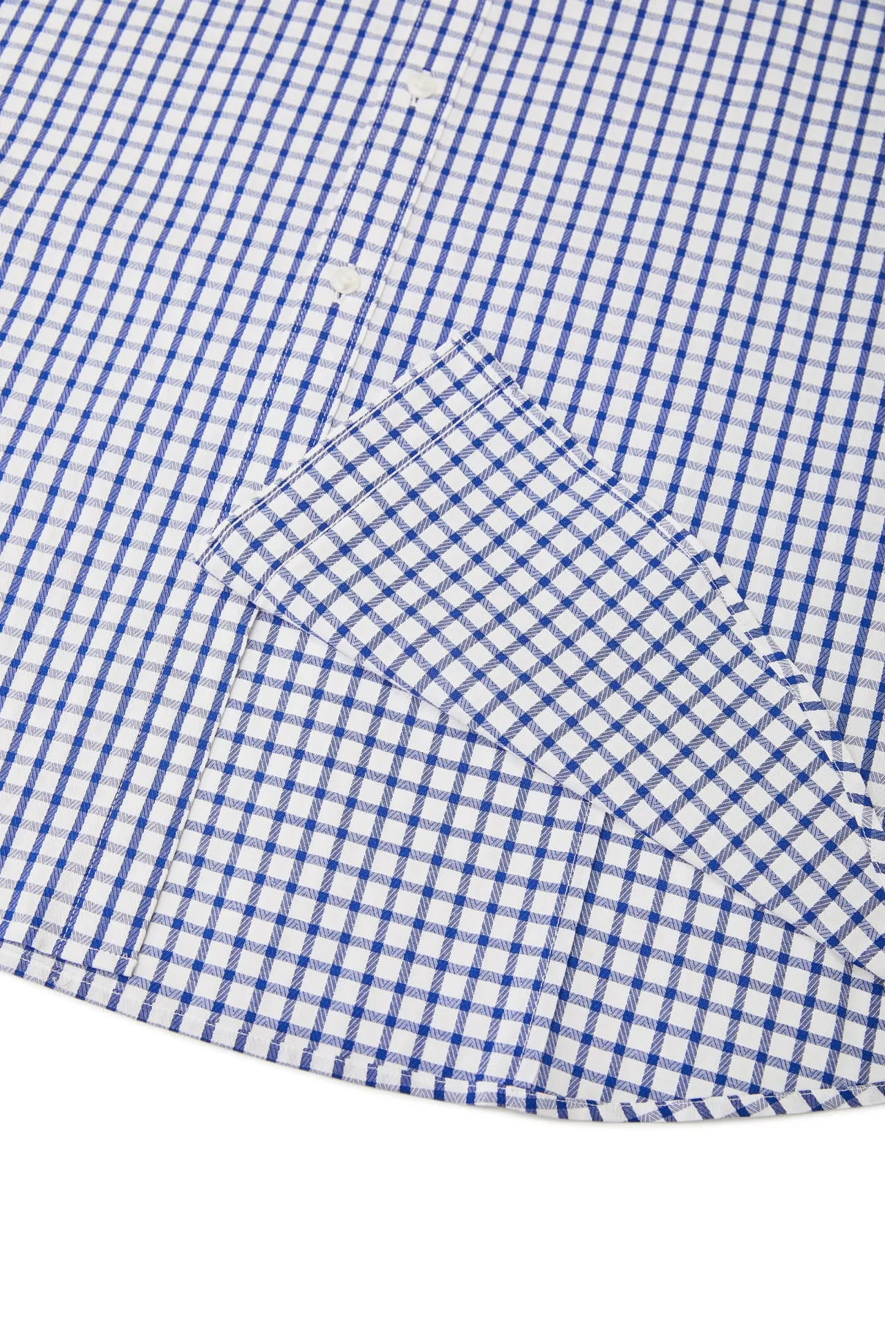Non-Iron Easy Care Smart Fit Check Short Sleeve Shirt