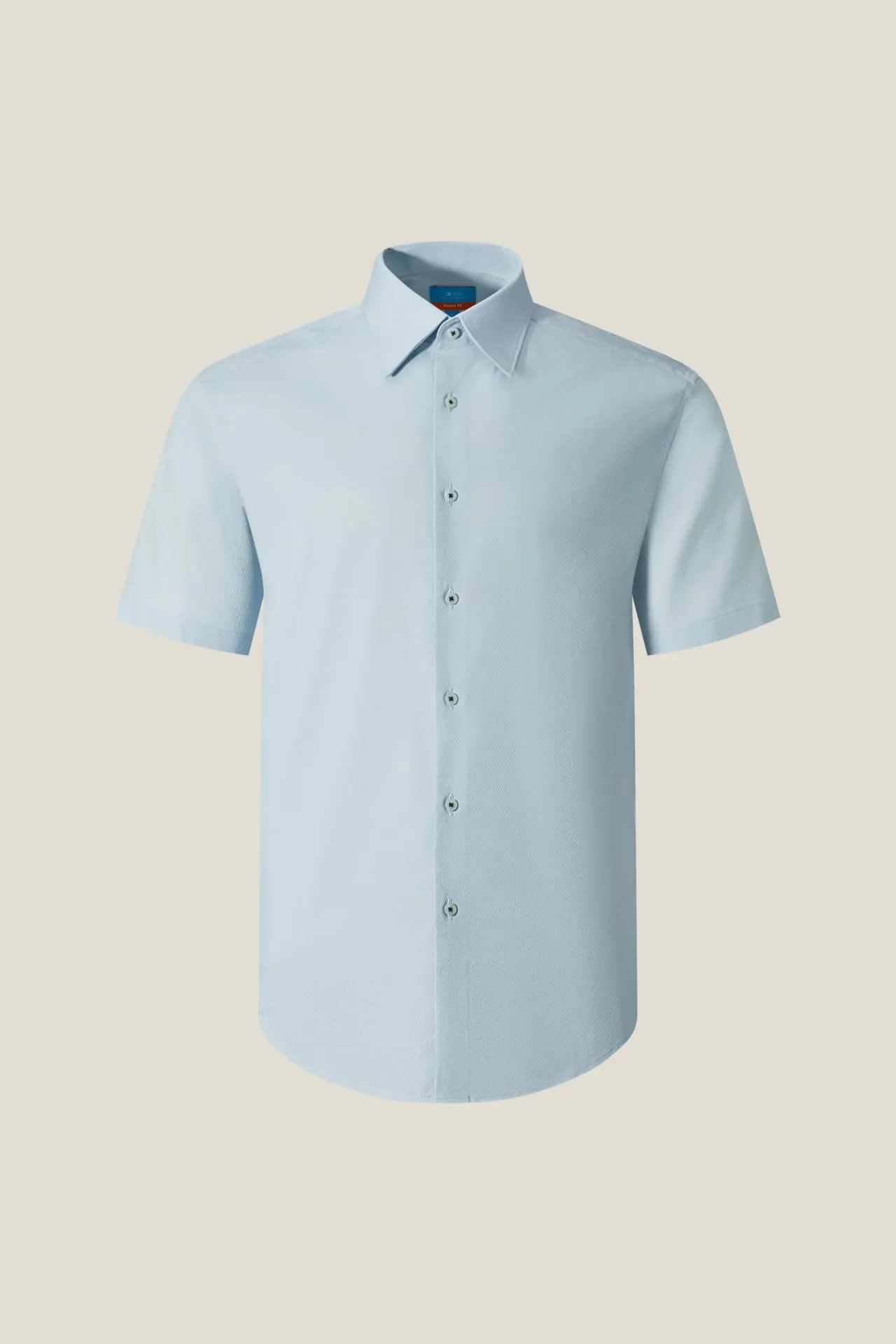 Non-Iron Easy Care Smart Fit Dot Texture Short Sleeve Shirt