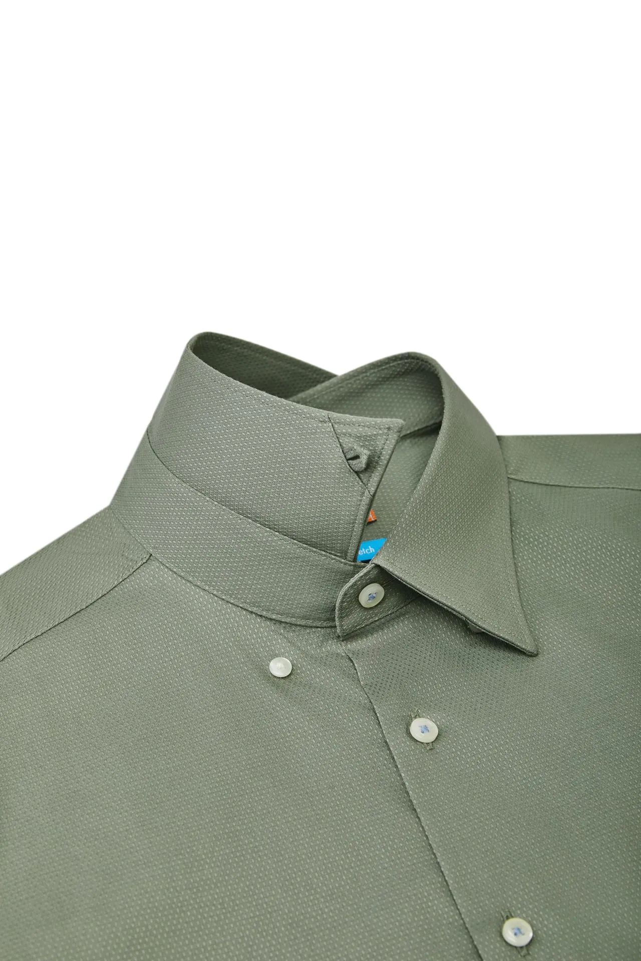 Non-Iron Easy Care Smart Fit Dot Texture Short Sleeve Shirt