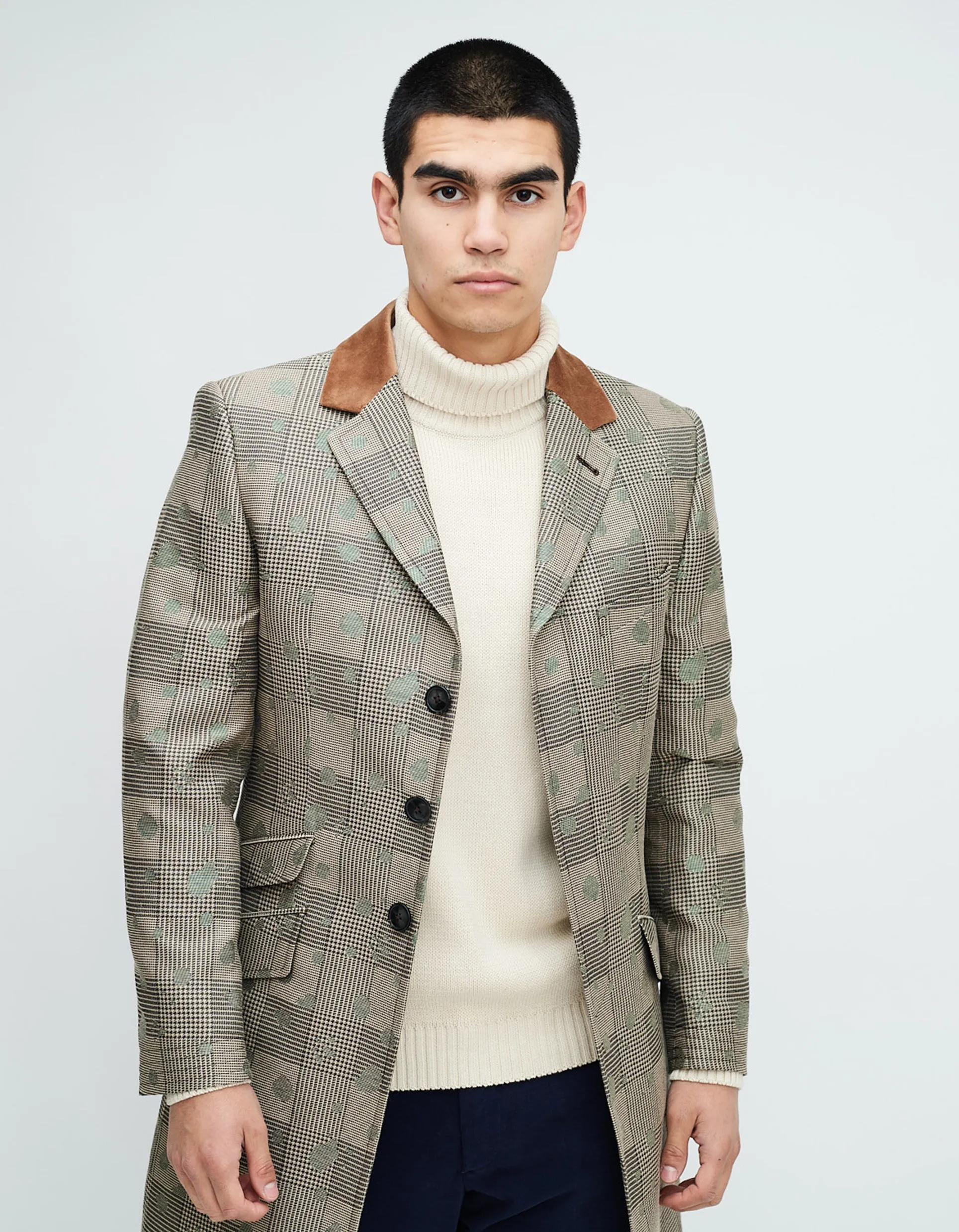 Olive Splash Covert Coat