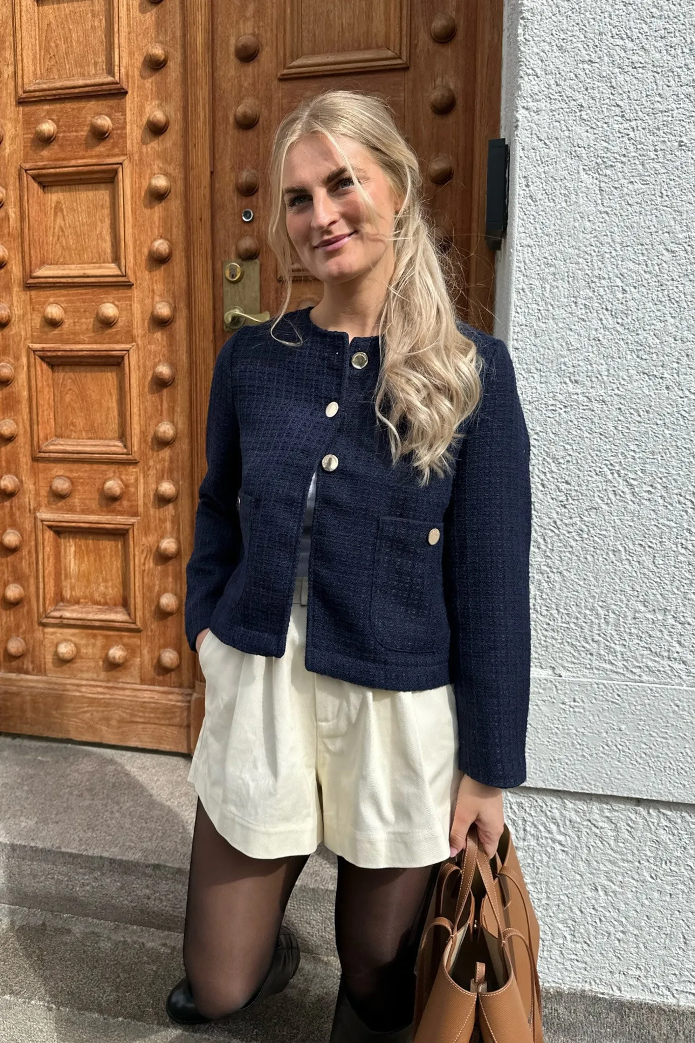 ONLEllie Premium Jakke - Mørkeblå