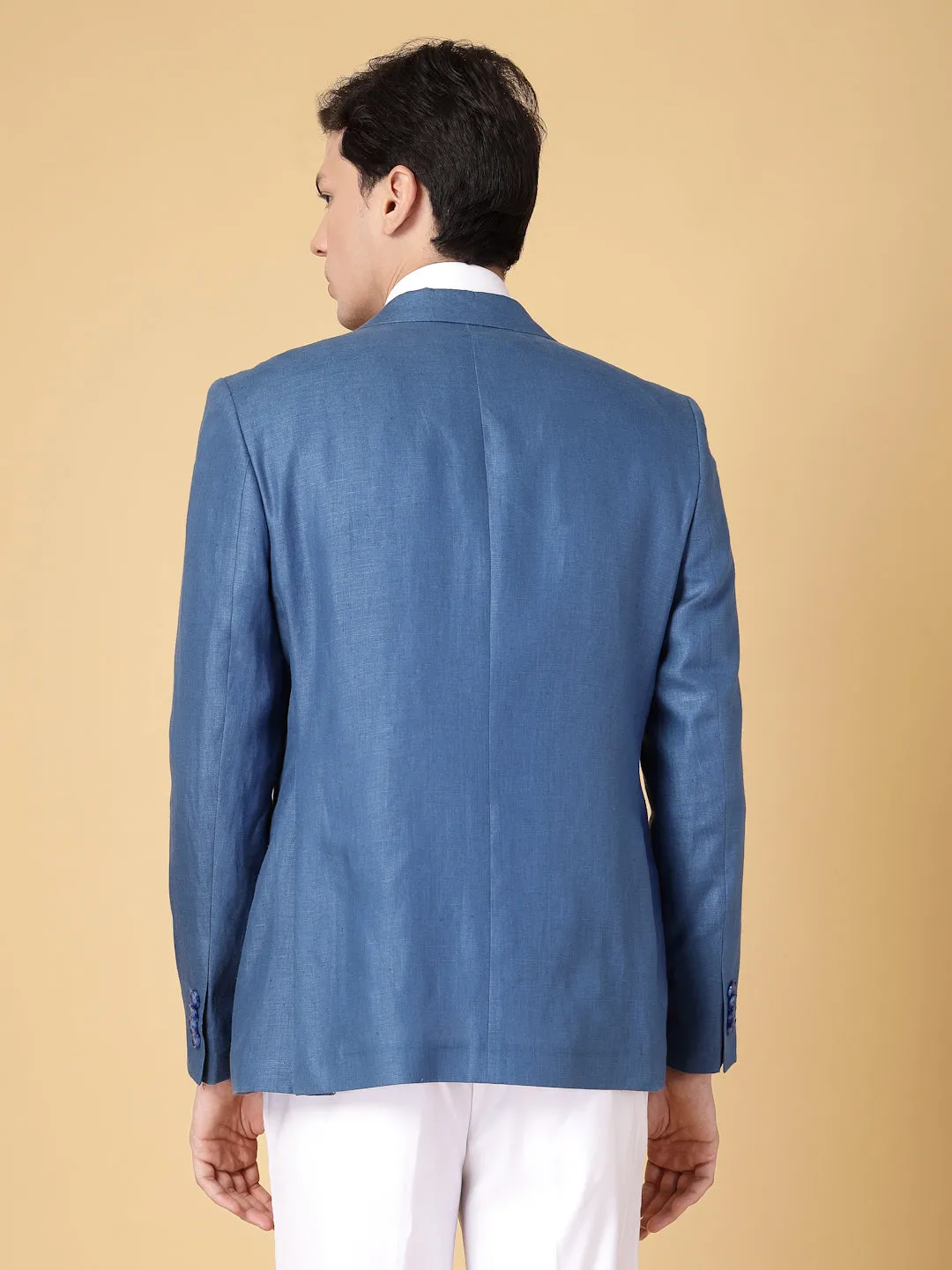 Oriental Blue 100% Hemp Solid Jacket