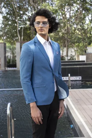 Oriental Blue 100% Hemp Solid Jacket
