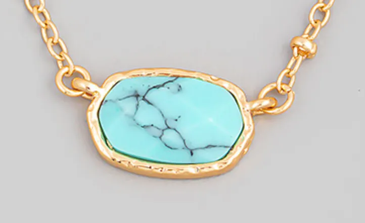 Oval Semi-Layered Necklace