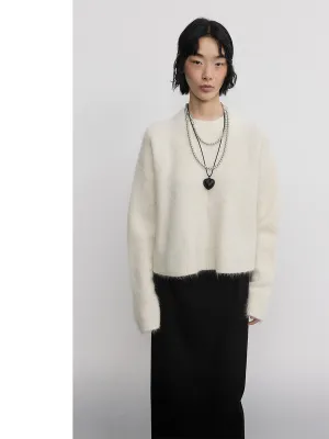 Oversized Fuzzy Knit Sweater