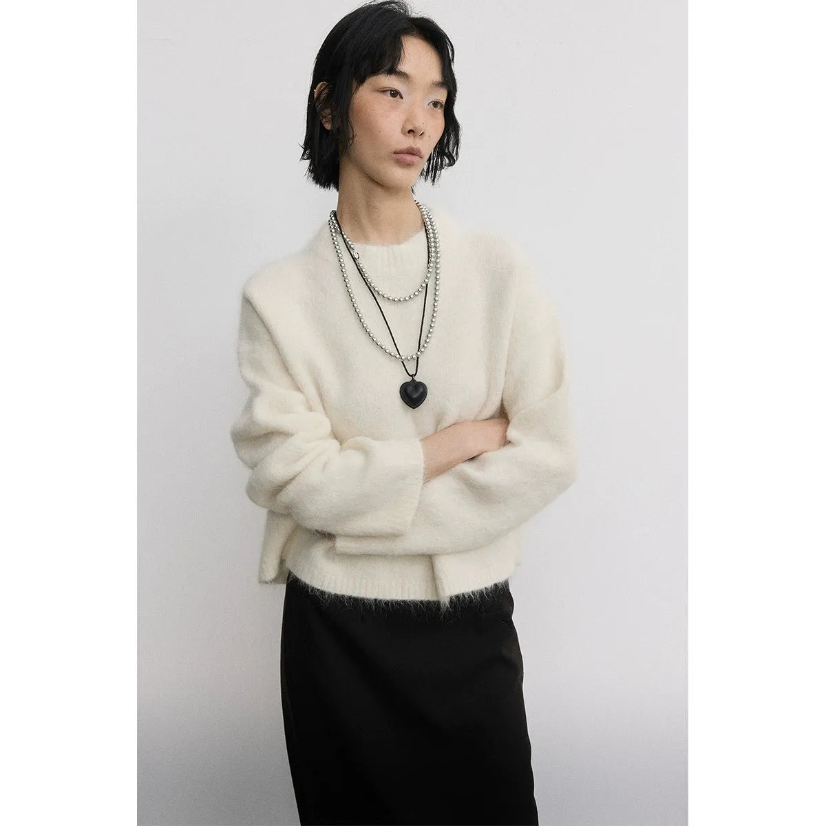 Oversized Fuzzy Knit Sweater