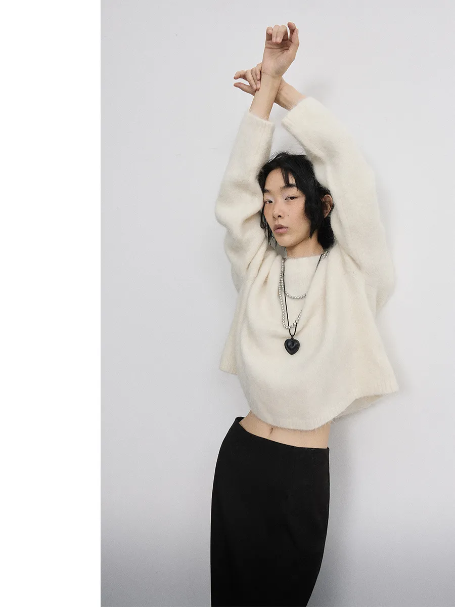 Oversized Fuzzy Knit Sweater