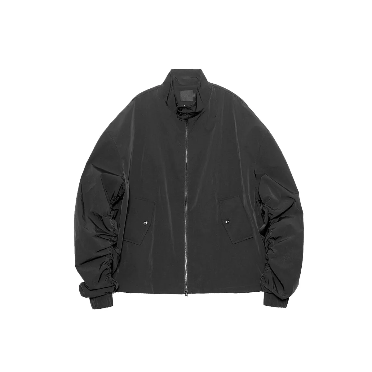 Oversized Nylon Zip-Up Jacket