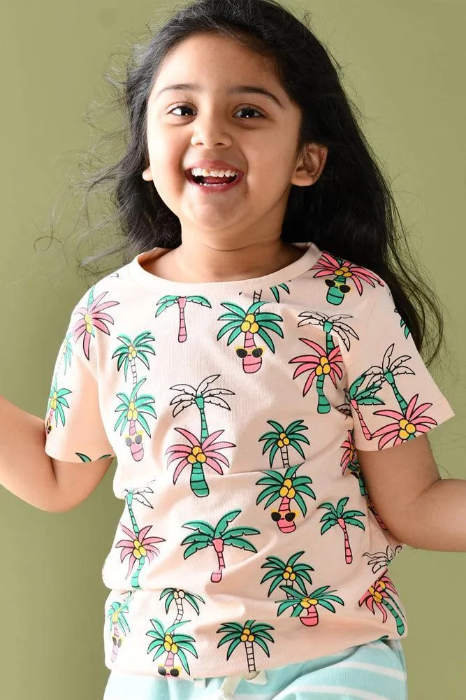 PALM TREE GIRLS T-SHIRT