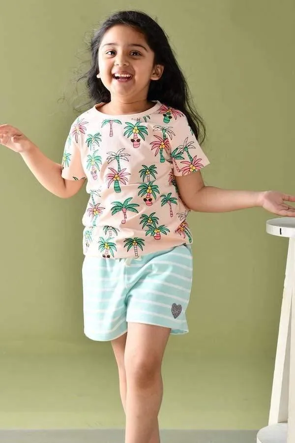 PALM TREE GIRLS T-SHIRT