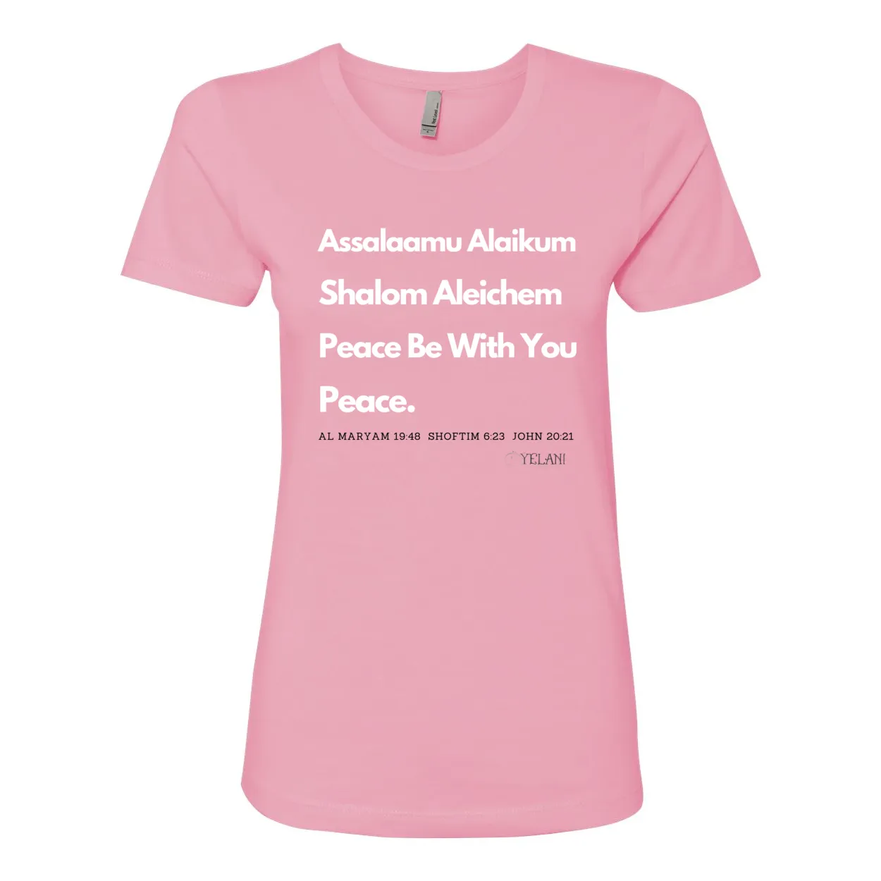 Peace & Blessing Women's Boyfriend Tee – 100% Cotton, Unity Message
