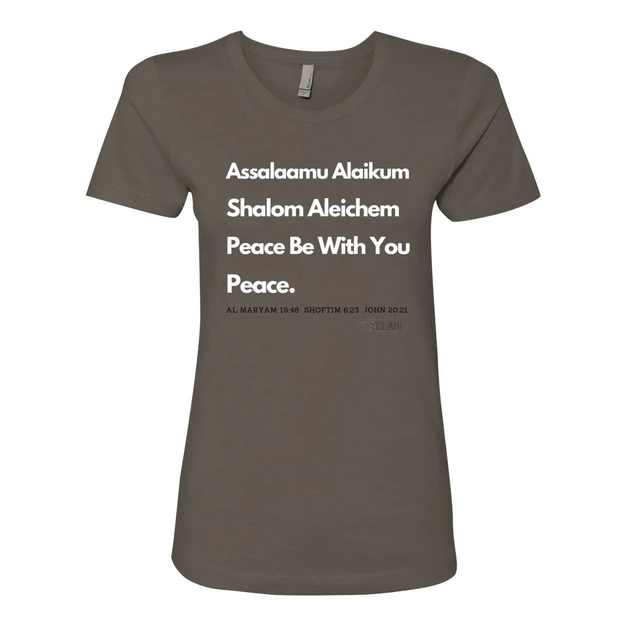 Peace & Blessing Women's Boyfriend Tee – 100% Cotton, Unity Message