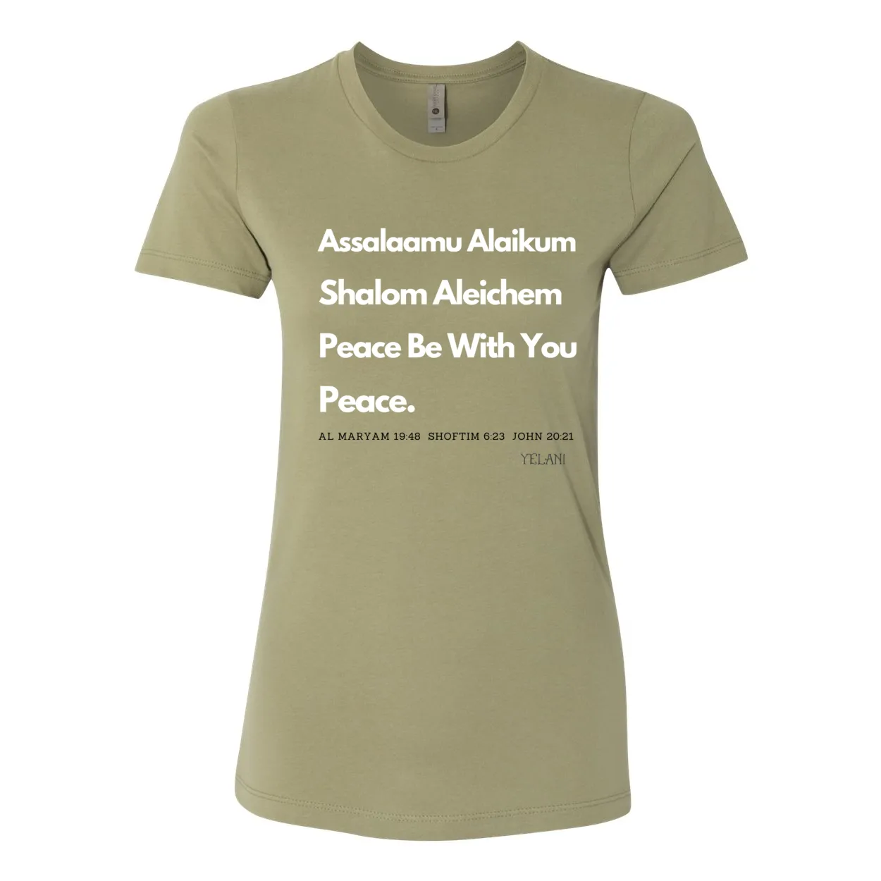 Peace & Blessing Women's Boyfriend Tee – 100% Cotton, Unity Message