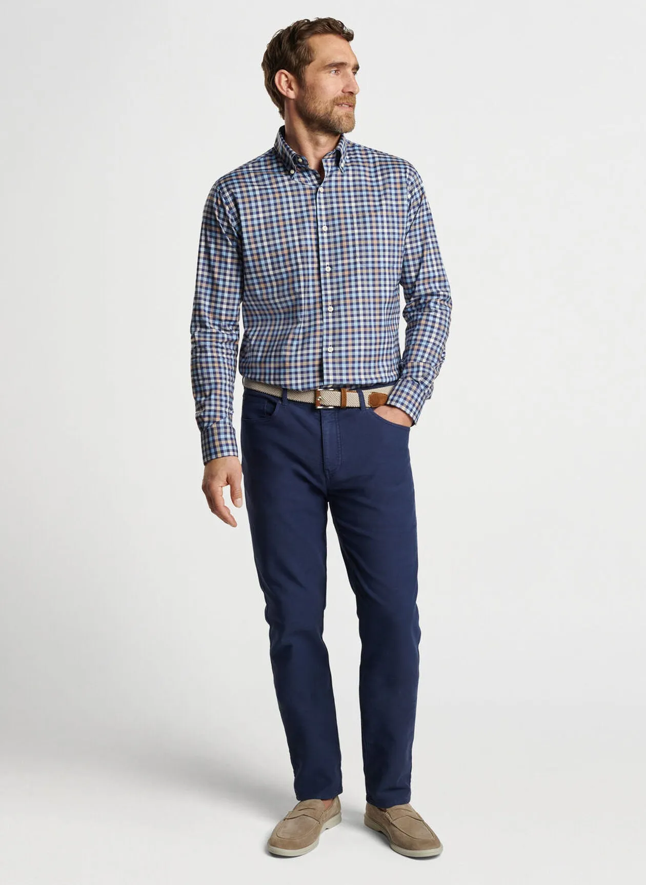 Peter Millar Chambly Crown Sport Shirt - Navy
