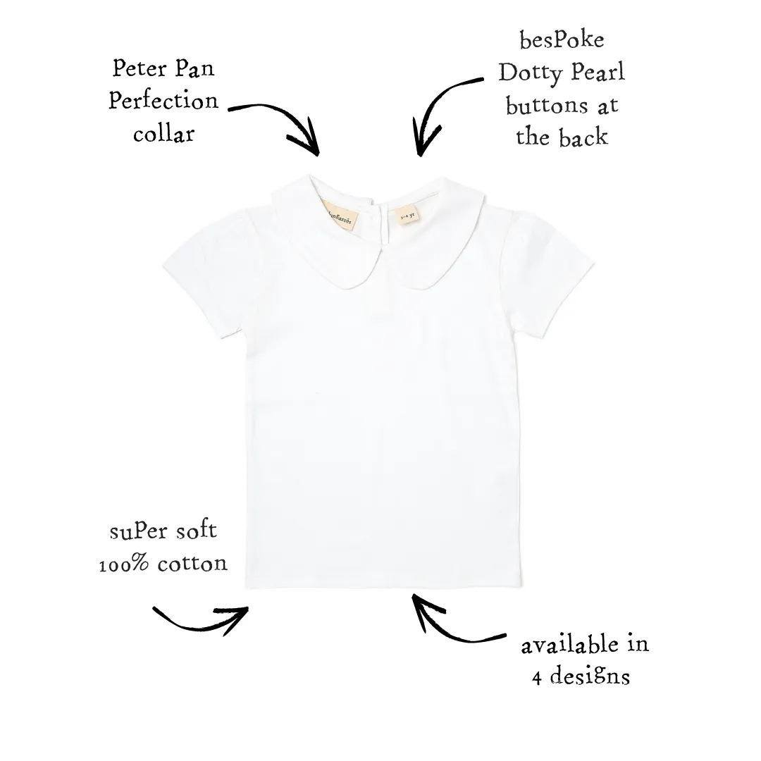 Peter Pan Short Sleeved T-Shirt - White