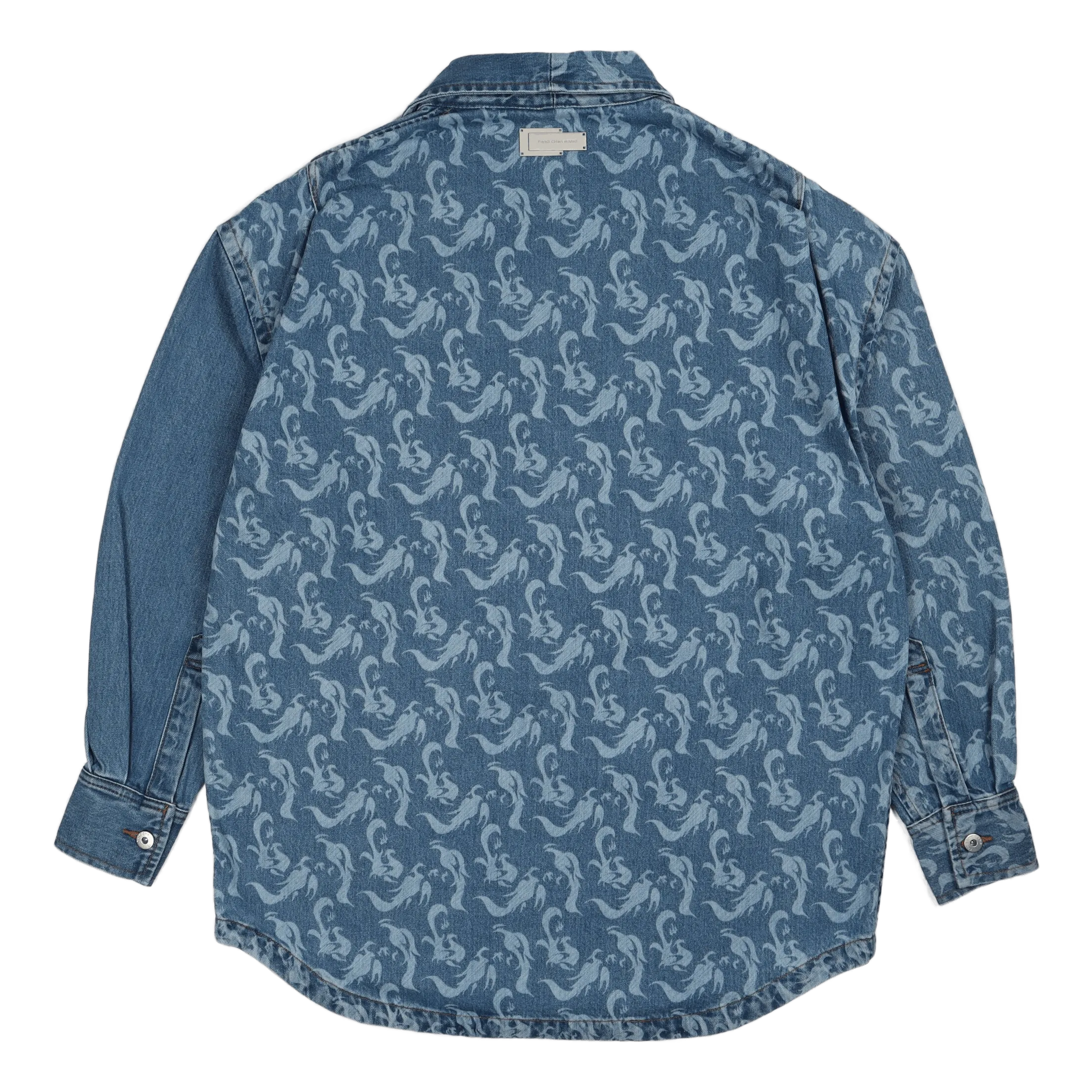 Phoenix Layered Denim Shirt Indigo