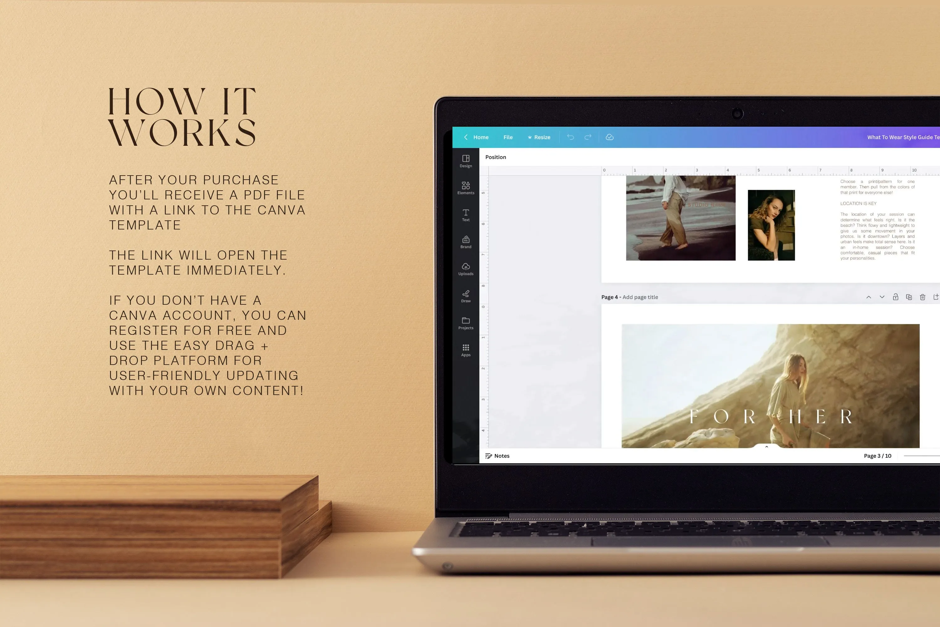 Photographer's What To Wear Canva Template For Photography Clients