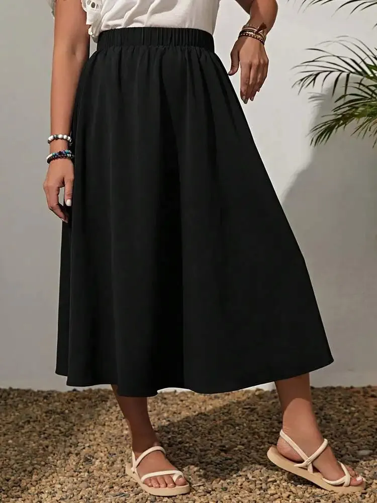Plus Size Skirt 2025 Spring/Summer New Fashionable Simple