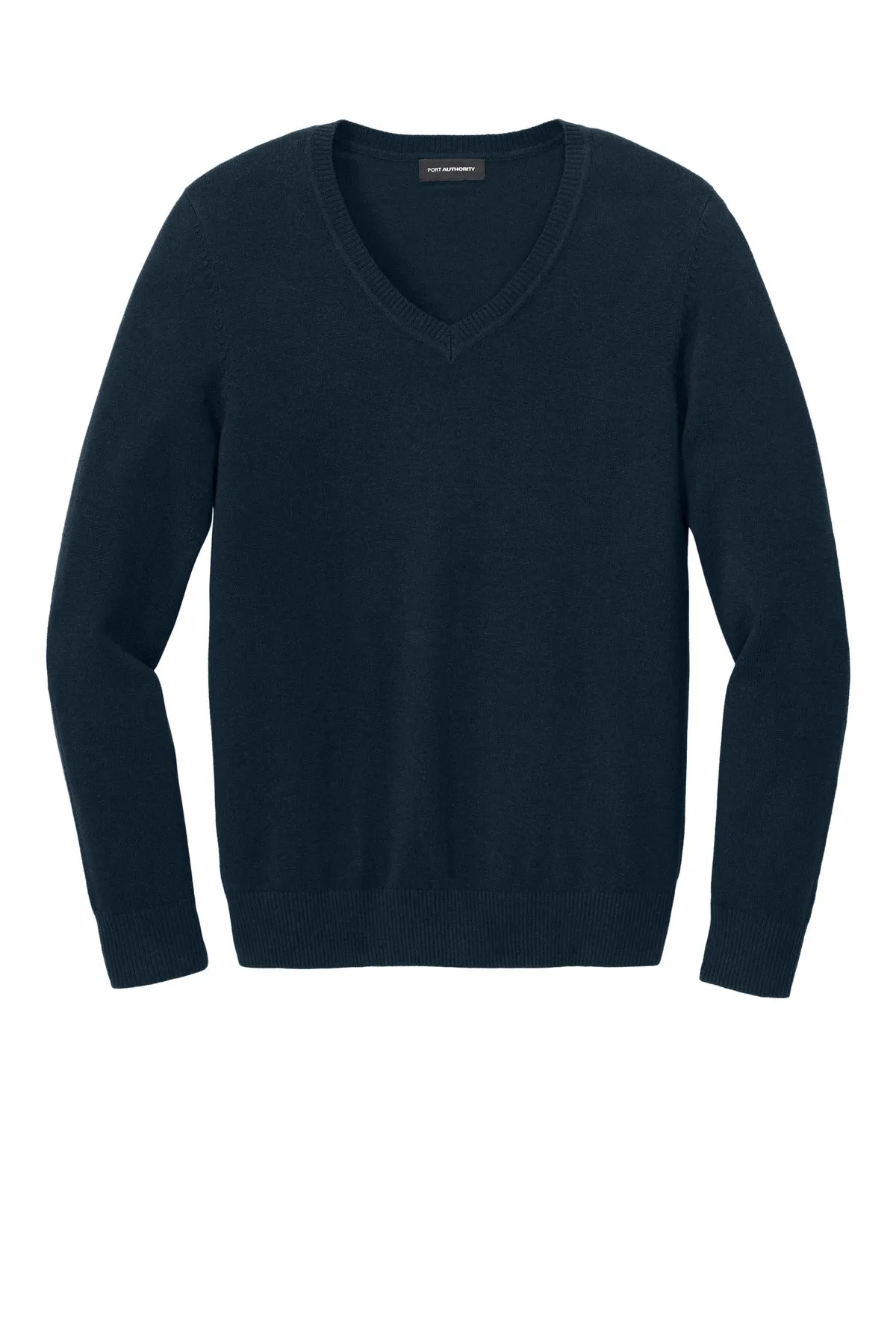 Port Authority Women's Easy Care V-Neck Sweater LSW2850 River Blue Navy