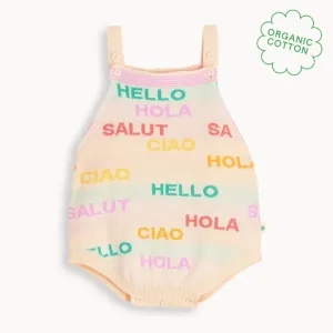 Positano - Rainbow Cream Knit Baby Romper