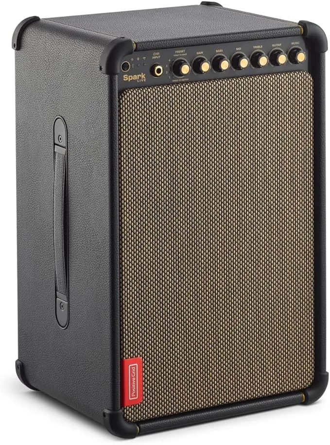 Positive Grid Spark Live Smart Guitar Amp, Multi-Channel PA System & Bluetooth Speaker All-in-One for Guitar, Bass, Vocals, Keyboards and More.