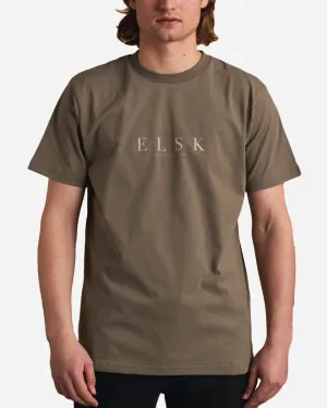 Pure Brushed T-shirt - Smokey Olive