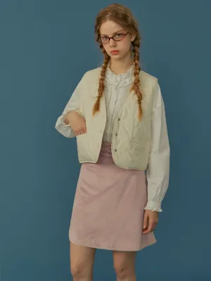 Quilted Floral Vest