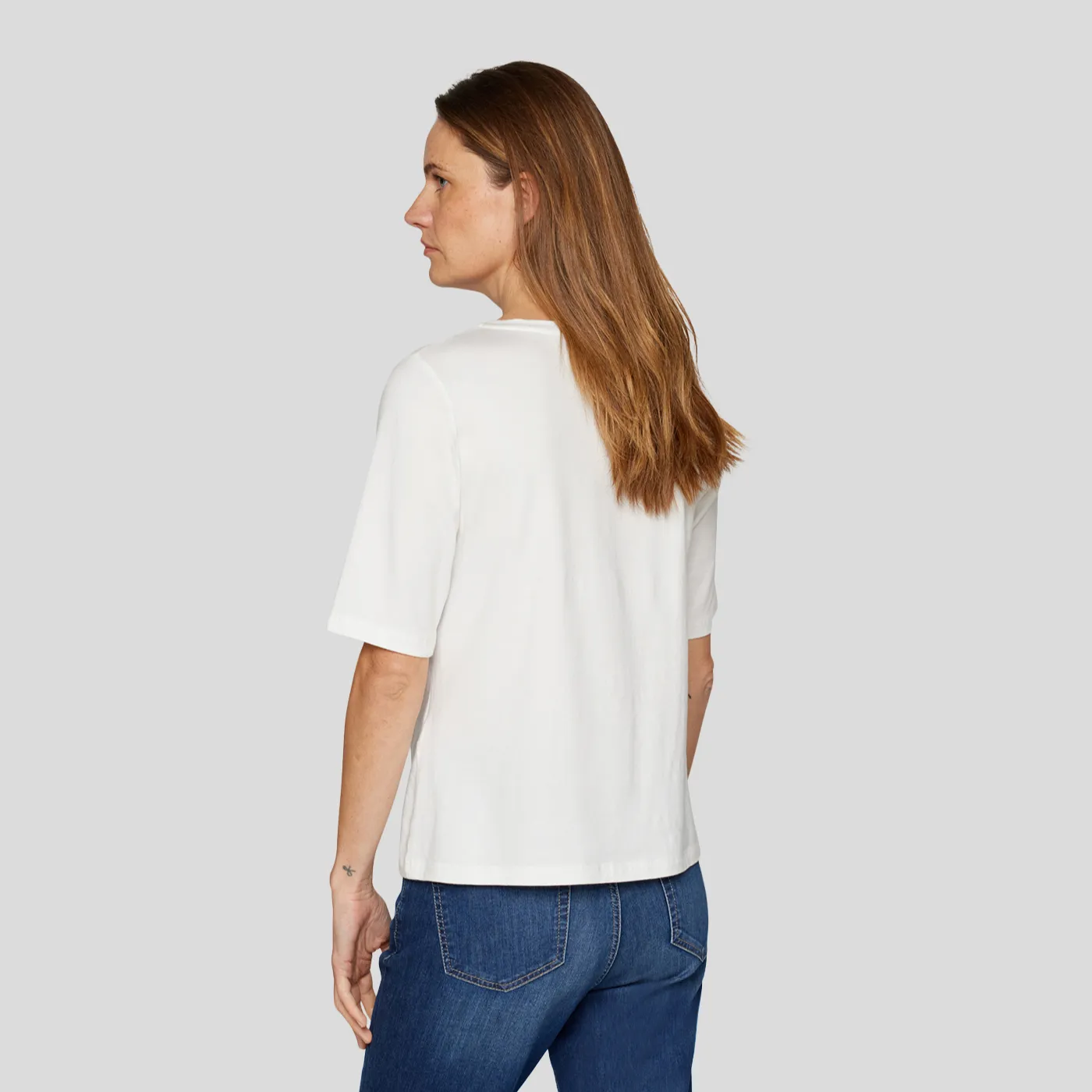 Rabe Denim Love T-Shirt With Diamanté Detail