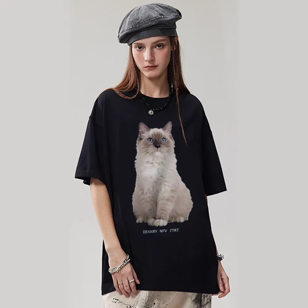 Ragdoll Cat Graphic Cotton T-shirt