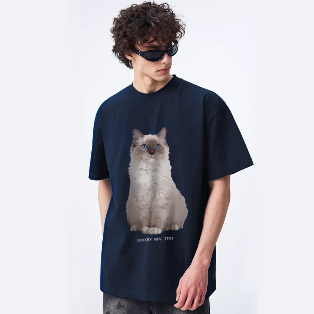 Ragdoll Cat Graphic Cotton T-shirt