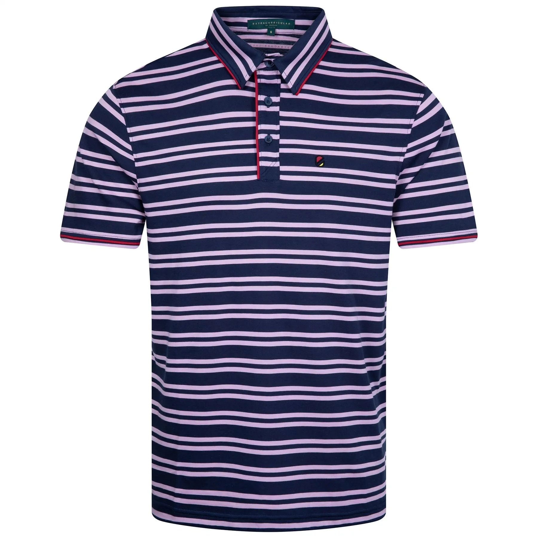 Rail Polo Mauve Stripe
