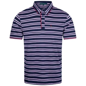 Rail Polo Mauve Stripe