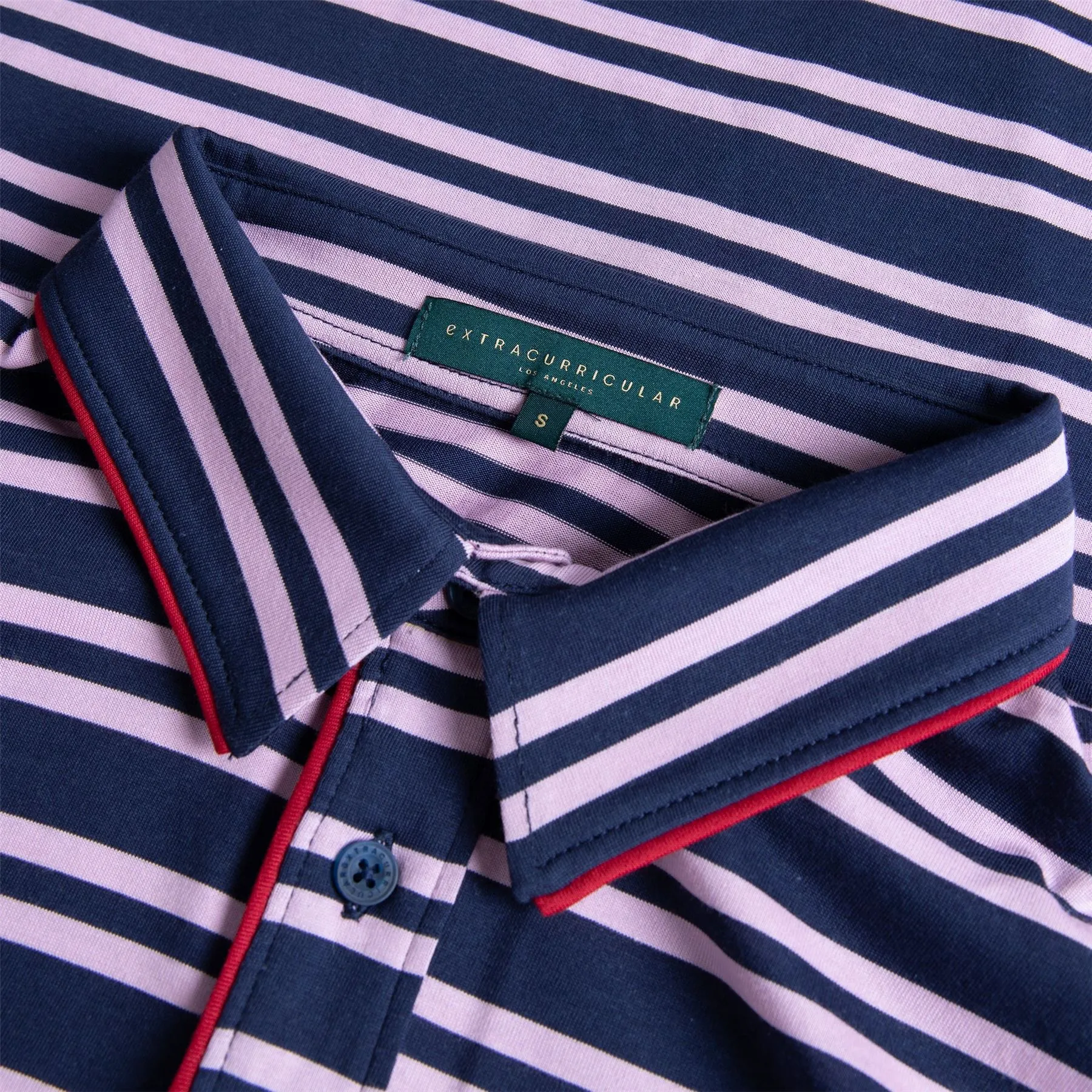 Rail Polo Mauve Stripe