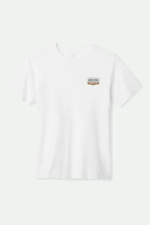 Regal S/S Standard T-Shirt - White/Charcoal/Light Brown